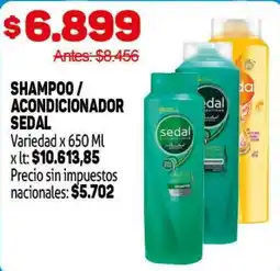 Makro Sedal shampoo acondicionador oferta