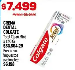 Makro Colgate crema dental total clean mint oferta