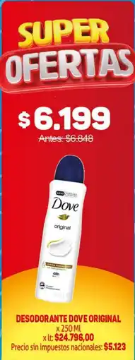 Makro Dove desodorante original oferta