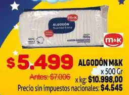 Makro M&K algodón oferta