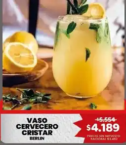 Makro Cristar vaso cervecerero berlin oferta