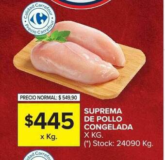 Carrefour Market Suprema De Pollo Congelada oferta