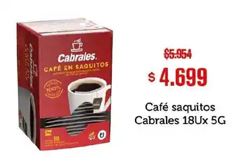 Cabrales café en saquitos
