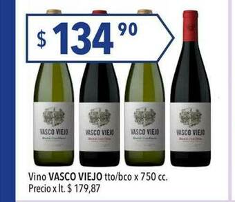 Hergo Vino Vasco Viejo Tto Bco oferta