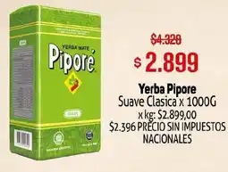 Makro Pipore yerbamate suave clasica oferta