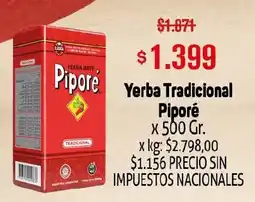 Makro Piporé yerba tradicional oferta