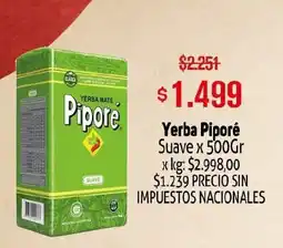 Makro Piporé yerba mate suave oferta