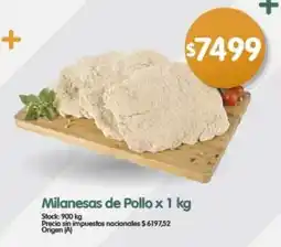 Supermercados Buenos Días Milanesas de Pollo oferta