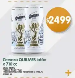 Supermercados Buenos Días Quilmes cerveza oferta