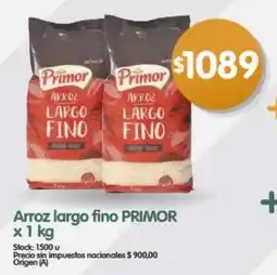 Supermercados Buenos Días Primor arroz largo fino oferta