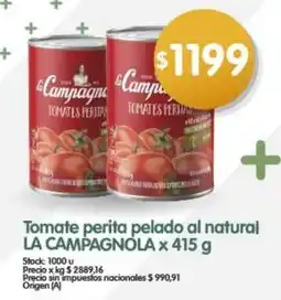 Supermercados Buenos Días La campagnola tomate perita pelado al natural oferta