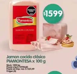 Supermercados Buenos Días Piamontesa jamon cocido clasico oferta
