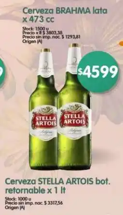 Supermercados Buenos Días Stella artois cerveza bot. retornable oferta