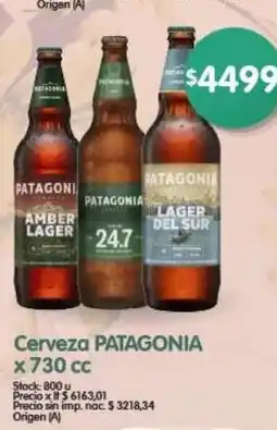 Supermercados Buenos Días Patagonia cerveza oferta