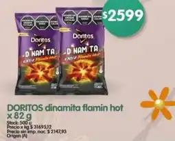 Supermercados Buenos Días Doritos dinamita flamin hot oferta