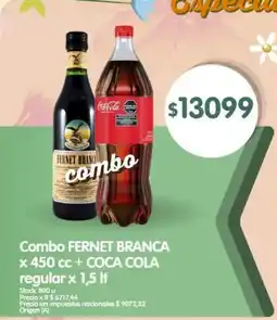 Supermercados Buenos Días Fernet branca combo oferta