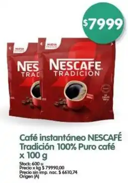 Supermercados Buenos Días Nescafe cafe instantaneo oferta