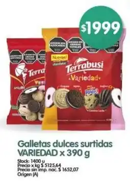 Supermercados Buenos Días Terrabusi galletas dulces surtidas variedad oferta