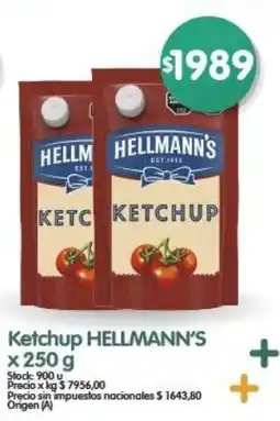Supermercados Buenos Días Hellmann's ketchup oferta