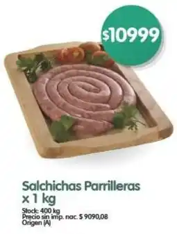 Supermercados Buenos Días Salchichas Parrilleras oferta