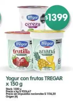 Supermercados Buenos Días Tregar yogur con frutas oferta