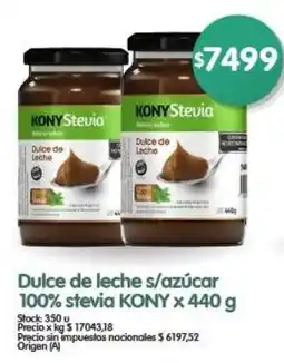 Supermercados Buenos Días Kony stevia dulce de leche oferta