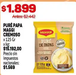 Makro Maggi puré papa cremoso oferta