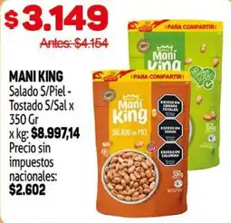 Makro Mani king salado s/piel - tostado s/sal oferta