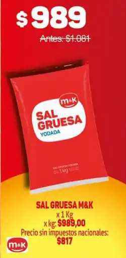 Makro M&K sal gruesa yodada oferta