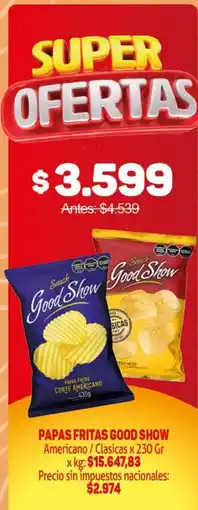 Makro Good show papas fritas oferta