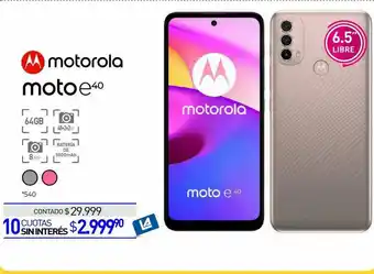 La Anonima Motorola Motoe40 oferta