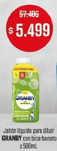 Makro Granby jabón líquido para diluir con bicarbonato oferta