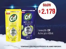 Makro Cif lavavajilla active gel oferta