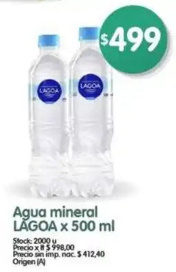 Supermercados Buenos Días Lagoa agua mineral oferta