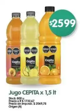 Supermercados Buenos Días Cepita jugo oferta