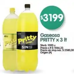 Supermercados Buenos Días Pritty gaseosa oferta