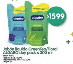 Supermercados Buenos Días Algabo jabón líquido GreenTea/Floral oferta