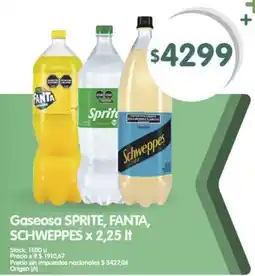 Supermercados Buenos Días Sprite, Fanta, Schweppes oferta