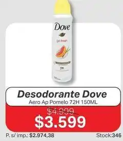 Ferniplast Dove - desodorante aero ap pomelo 72h 150ml oferta