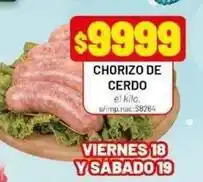 Almacor Chorizo de cerdo el kilo oferta