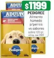 Almacor Pedigree - alimento h uevo p/perros vs sabores oferta