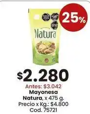 Coto Natura - mayonesa oferta