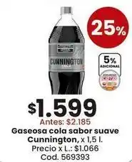 Coto Cunnington - gaseosa cola sabor suave oferta