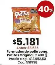 Coto Patitas - formados de pollo cong. original oferta