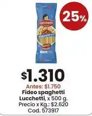 Coto Lucchetti - fideo spaghetti oferta
