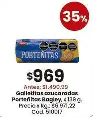 Coto Bagley - galletitas azucaradas portenitas oferta