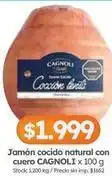 Cordiez Cagnoli - jamón cocido natural con cuero oferta