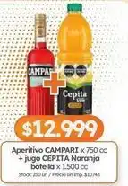 Cordiez Cepita - aperitivo + jugo naranja oferta