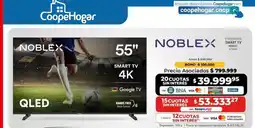 Cooperativa Obrera Noblex - smart tv qled 55 4k google tv oferta