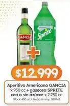 Cordiez Gancia - aperitivo americano + gaseosa oferta